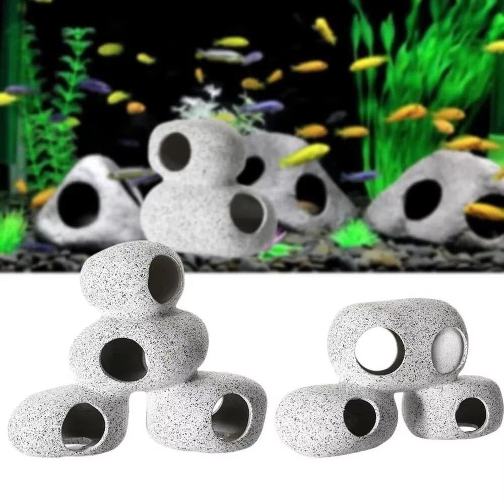 Aquarium Marine Sand - Purple Clay Aquarium Hideaway Rock Natural