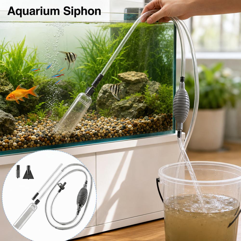 Aquarium Marine Sand - Manual Aquarium Siphon Fish Tank Water