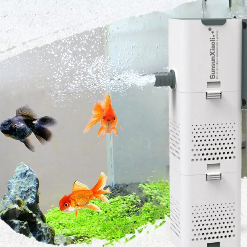 Aquarium Marine Filter - 3 In 1 Aquarium Filter Pump