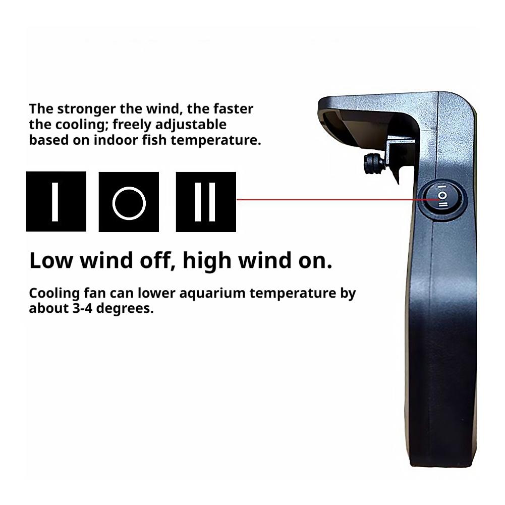 Aquarium Cooling Fan Mini Clip - Marine Aquarium Mini ulasan dan harga