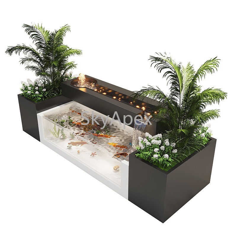 Stainless Steel Finished Court - Marine Aquarium With Sump ulasan dan harga