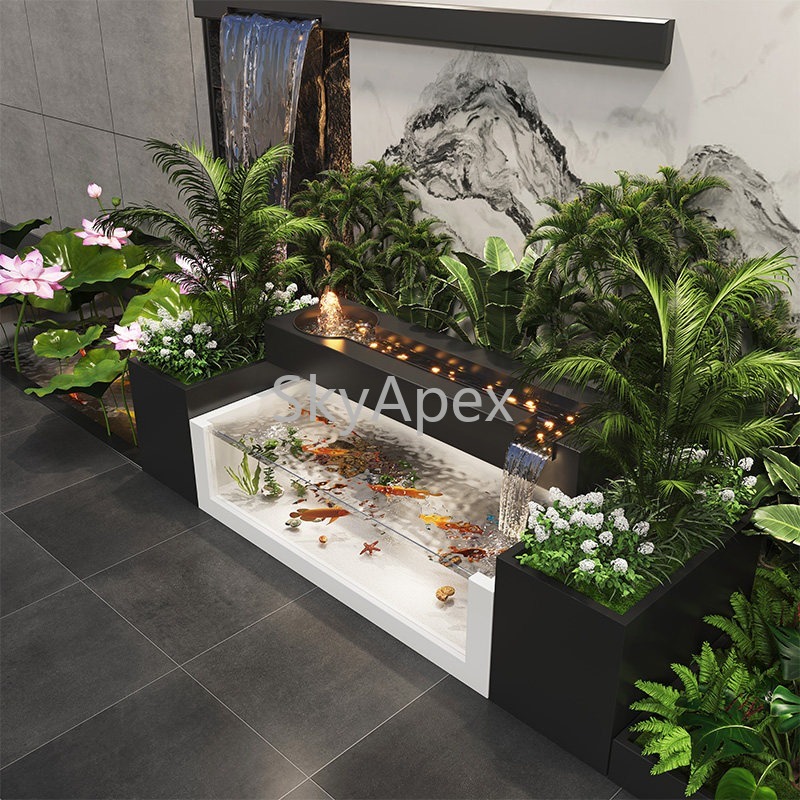 Stainless Steel Finished Court - Marine Aquarium With Sump ulasan dan harga