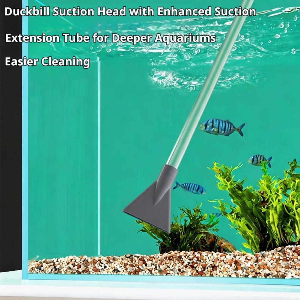 Manual Aquarium Siphon Fish Ta - Aquarium Marine Sand ulasan dan harga