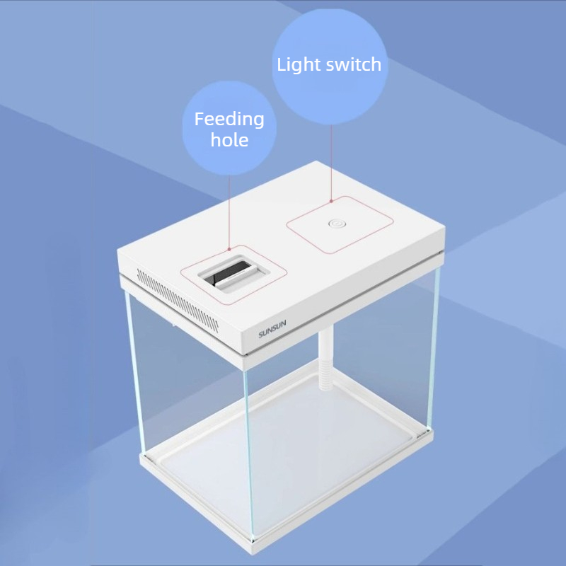 Glass Fish Tank Desktop Cyclic - Marine Aquarium With Sump ulasan dan harga