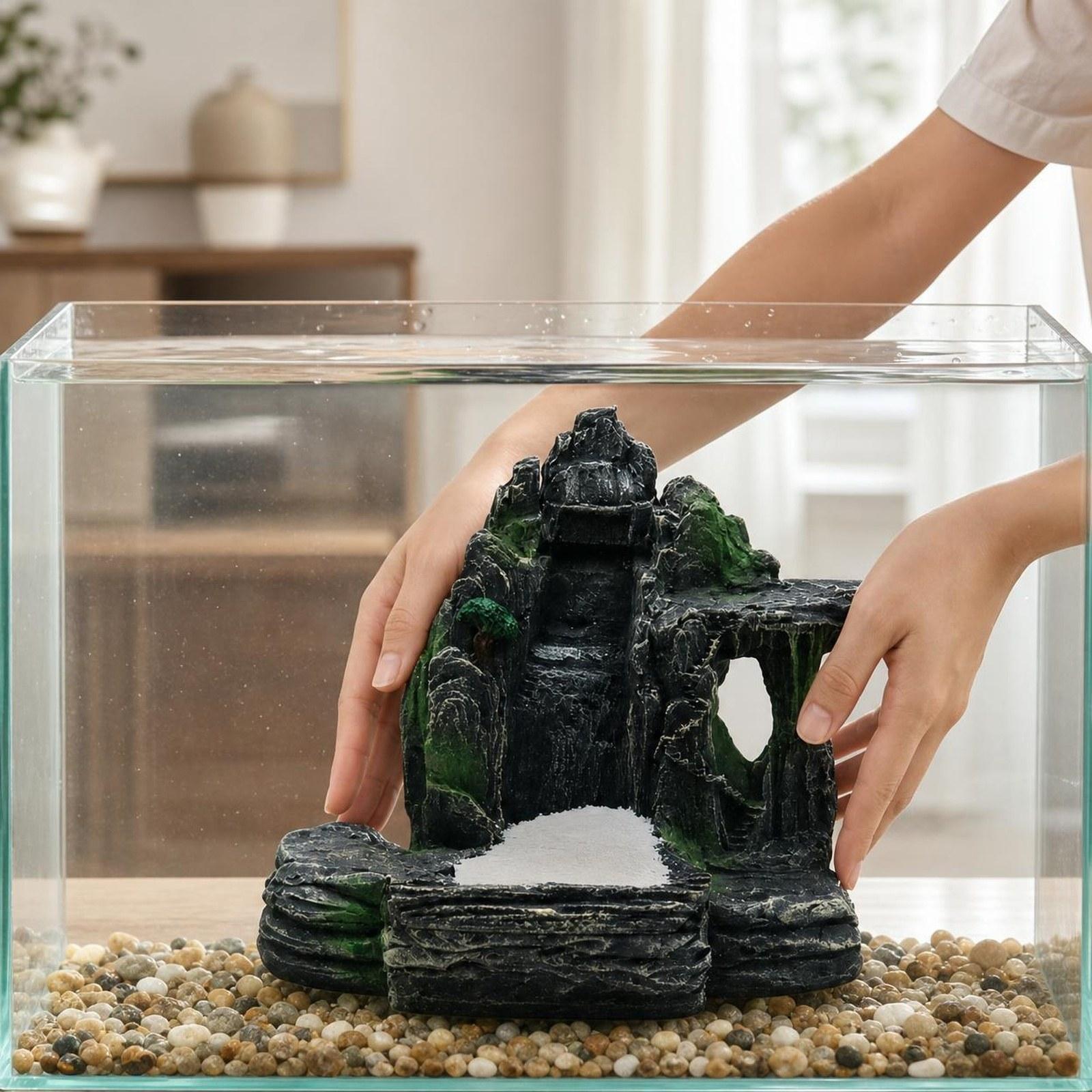 Fish Tank Accessories Hardscap - Aquarium Marine Sand ulasan dan harga