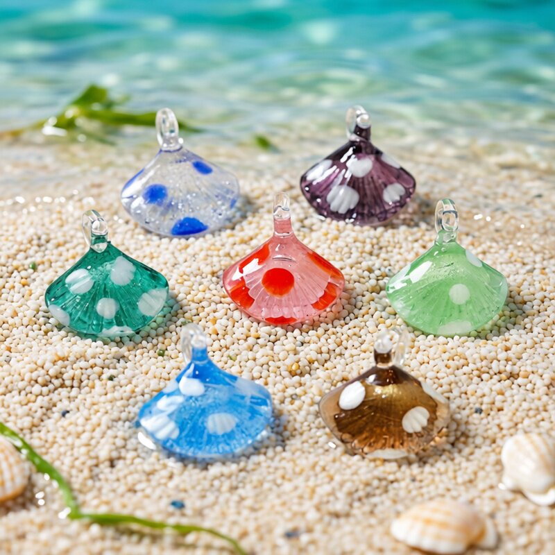 Colorful Mini Sea Shell Charm  - Marine Aquarium Mini ulasan dan harga