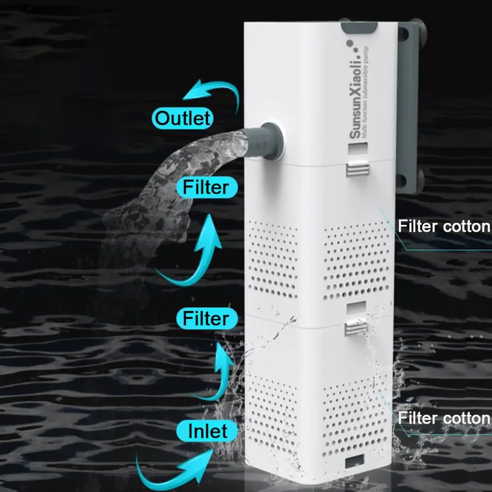 3 In 1 Aquarium Filter Pump Aq - Aquarium Marine Filter ulasan dan harga